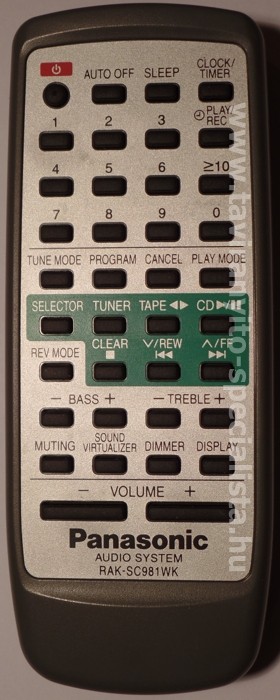 PANASONIC RAK-SC981WK tvirnyt